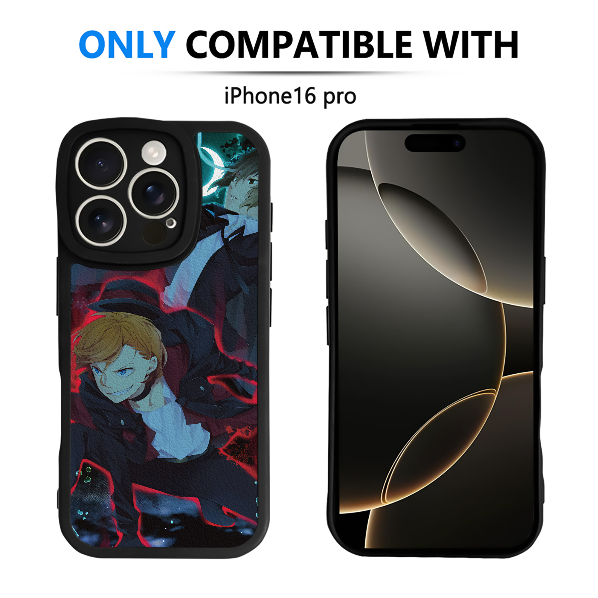 （画像用） 文豪ストレイドッグス Bungo Stray Dogs 【iPhone 16シリーズ対応】シリコンスマホケース（レザー調） 材質：シリコン